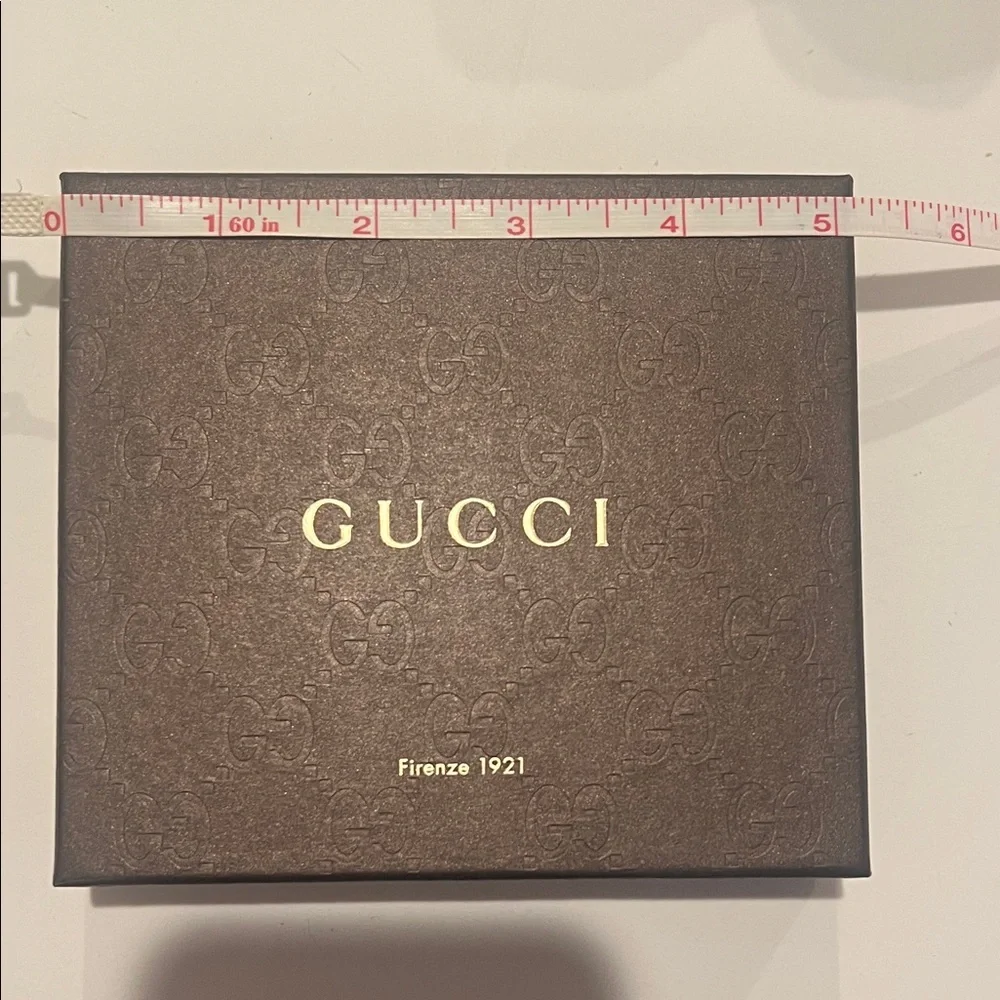 Gucci Dark Brown Embossed Box Empty Great for wallets
